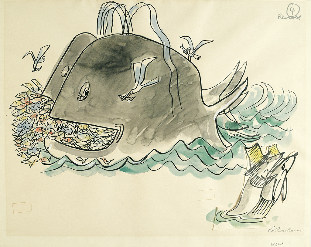 LUDWIG BEMELMANS. The whale said, Too bad--life in the ocean is very iffy....